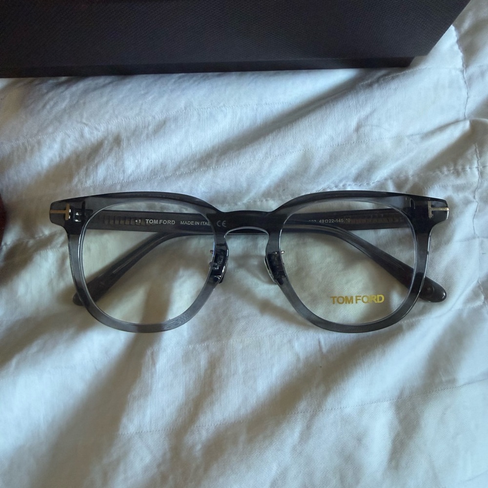 Tom Ford Gray and Black Men's Glasses